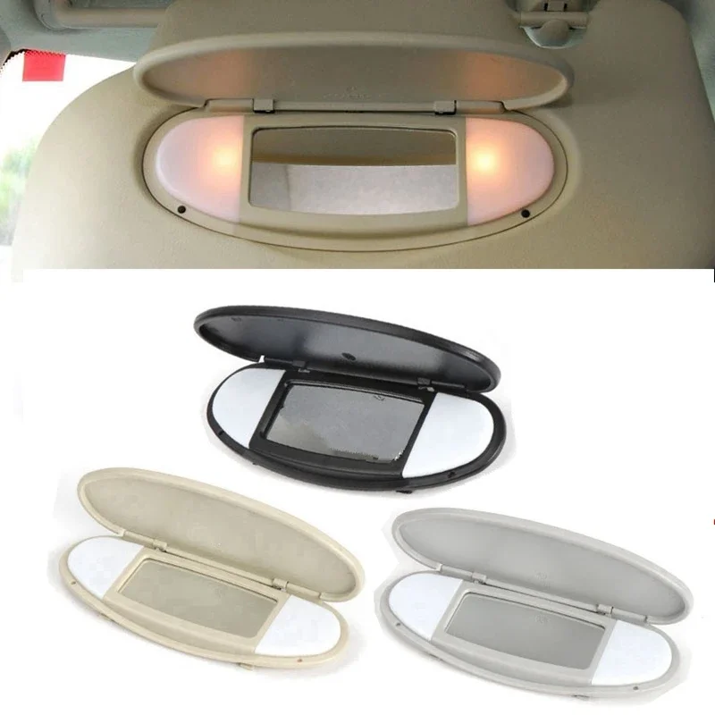 Car Sunroof Shading Plate With Lamp Cover Makeup Lens Sun Visor Mirror For BMW MINI Clubman R55 Copper R56 R57 R59 R60 2007-2014