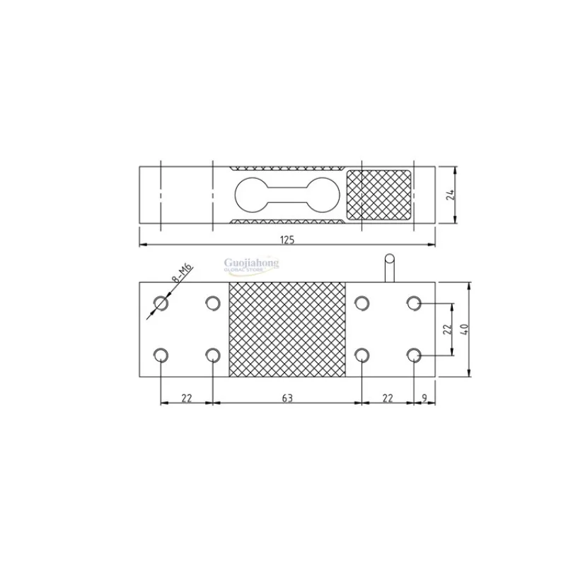 GPB140 Single-point parallel beam load cell, for commercial electronic scales, 200kg