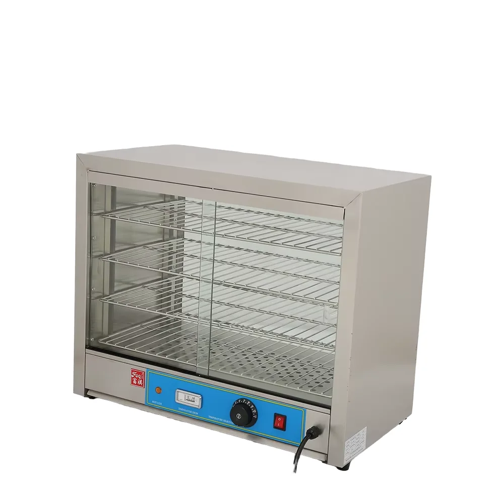 

Электрический подогреватель еды 220 В, прочная изолированная витрина из нержавеющей стали и пластика со стеклом и деревом для отелей