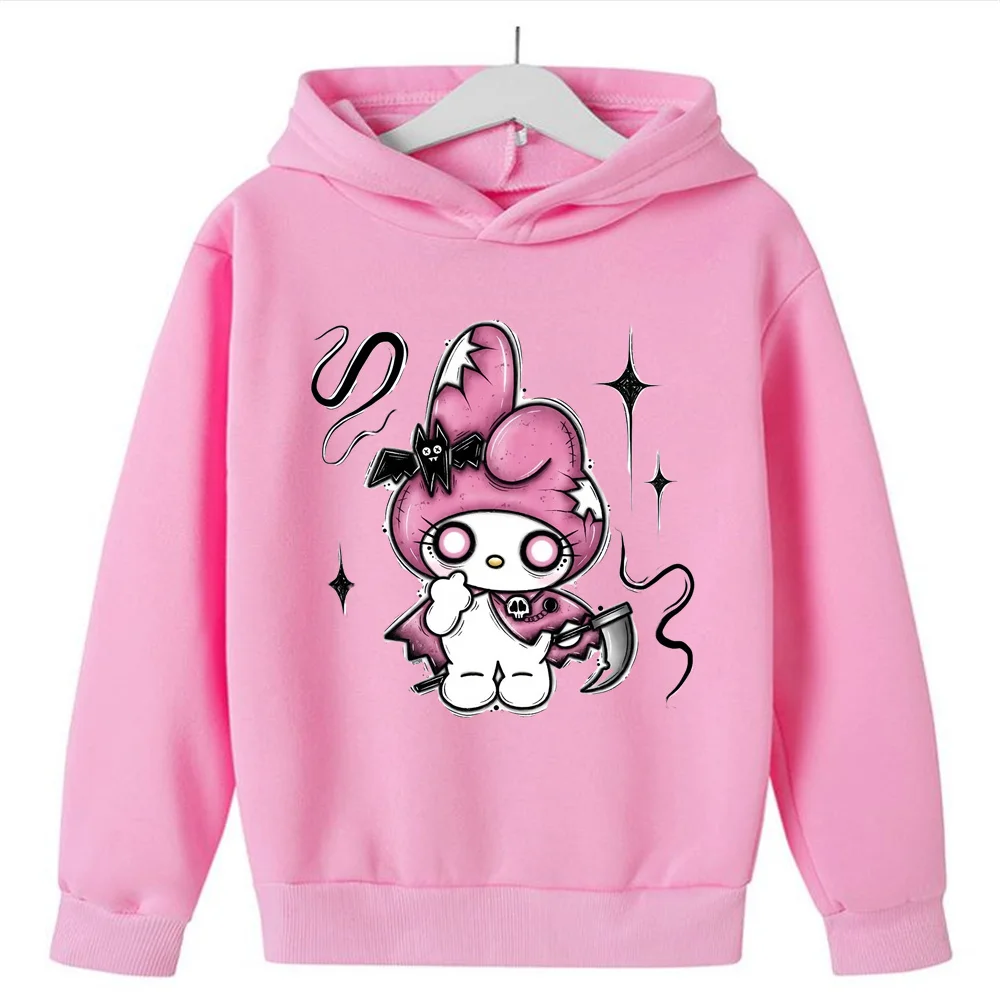 

Hello Kitty Kawaii Children's Fashion Girls Autumn Clothing Baby Girl Sweatshirt Children's Hoodie Toddler Casual Sportswear