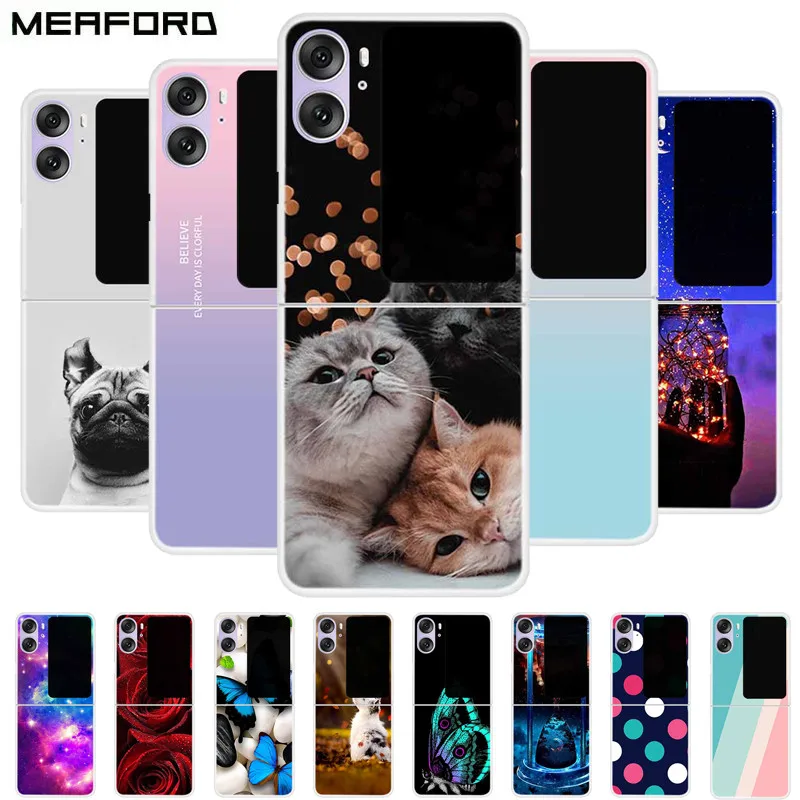 For OPPO Find N2 Flip Case Clear Transparent Hard PC Phone Back Cover For OPPO Find N2 Flip 5G Cases Find N 2 Flip Shells