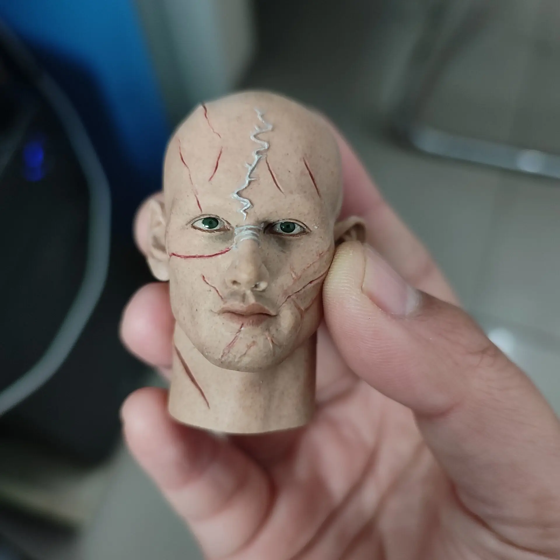 Headplay 1/6 männlicher Kopf Sculpt C-0017 Alex Pettyfer männlicher Kopf Skulptur Schnitzmodell passend für 12" Coo Muscle Actionfigur Körper