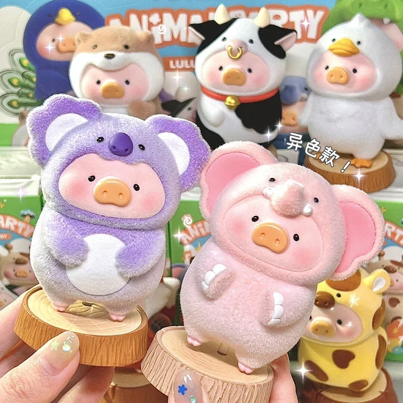 

Lulu The Piggy Animal Party Series Blind Box Toys Mystery Box Surprise Doll Cute Animal Action Figure Desktop Decort Girl Gift