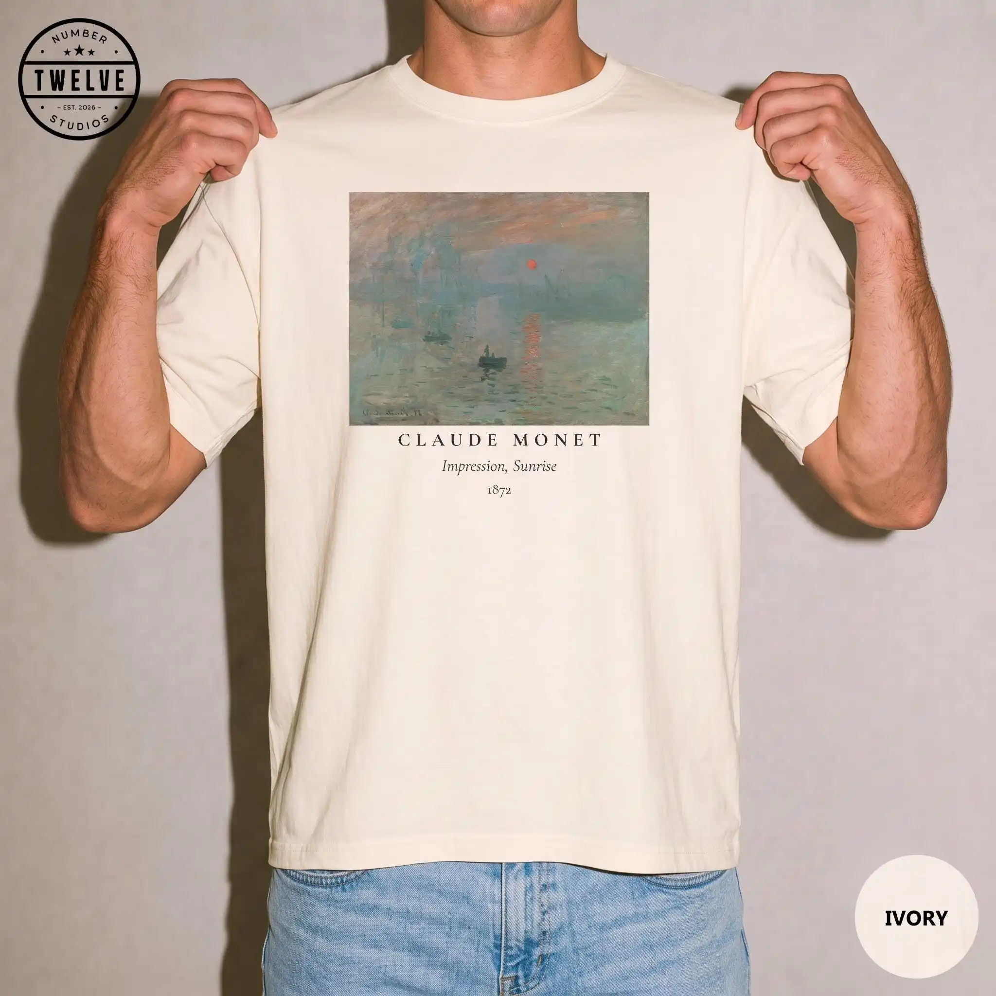 Claude Monet Impression Sunrise Shirt, Art History Teacher Gift, Painting Lover T-shirt, Museum Lover Tee, Gift for Art Student