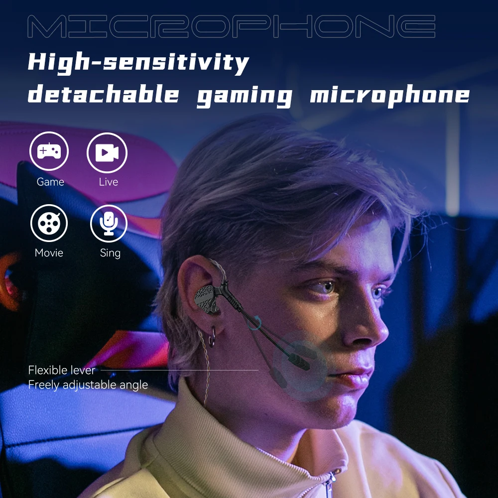 Słuchawki douszne TRN Mars Hifi Triple Hybrid 1DD + 1BA + 1Wibration Driver Przewodowe monitory DJ Słuchawki Oficjalny sklep TRN — zdjęcie produktu 5