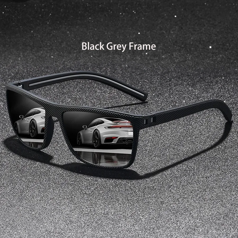 Vintage Quadratische Sonnenbrille Modische Markendesigner-Sonnenbrillen für Männer und Frauen zum Autofahren und Angeln – Detail 2