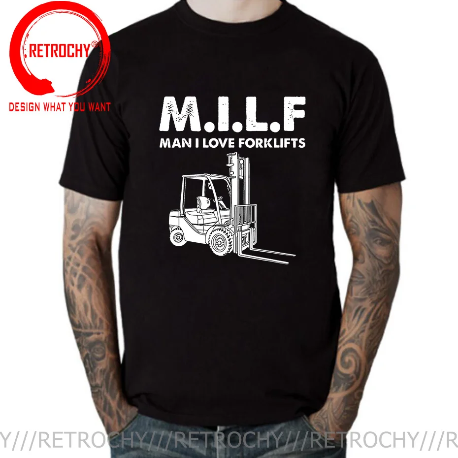 Novelty Awesome Milf Man I Love Forklift Driver T Shirts Men Graphic Streetwear Short Sleeve Birthday Gifts Summer Style T-shirt