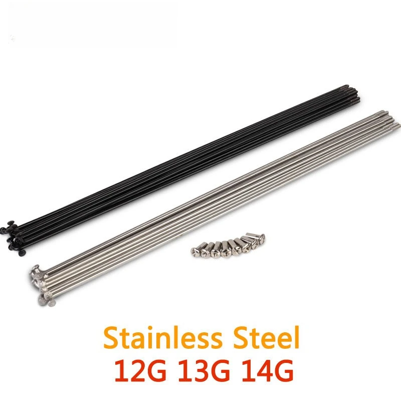 

Stainless steel spokes for bicycle and E-bike 12G13G14G 30mm to 300mm Customize