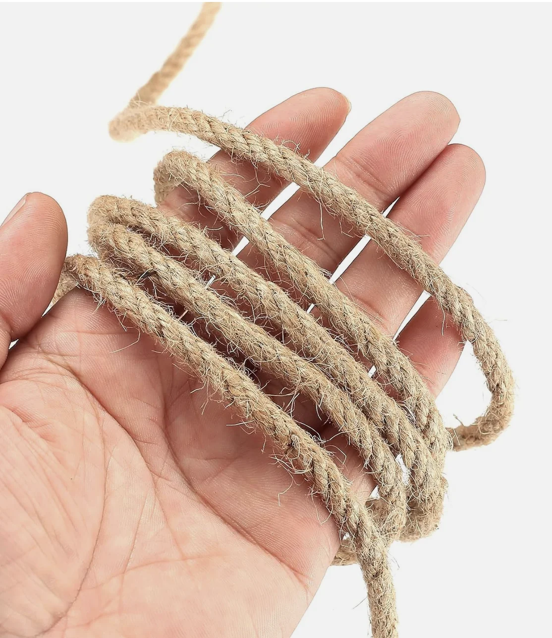 天然ジュート紐 4/5/6mm 頑丈な茶色のロープ - 猫の - Twine Jute Natural のレビューと価格
