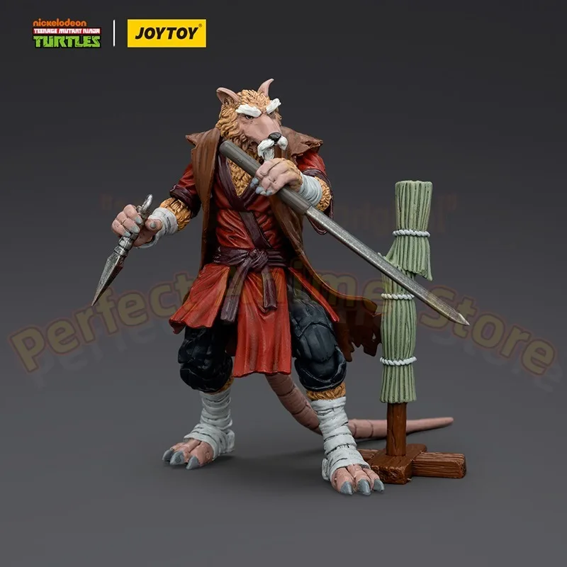 JOYTOY Dark Source Ninja Turtles April O'Neal & Splinter 1:18 Movable Soldiers Gift Model Play