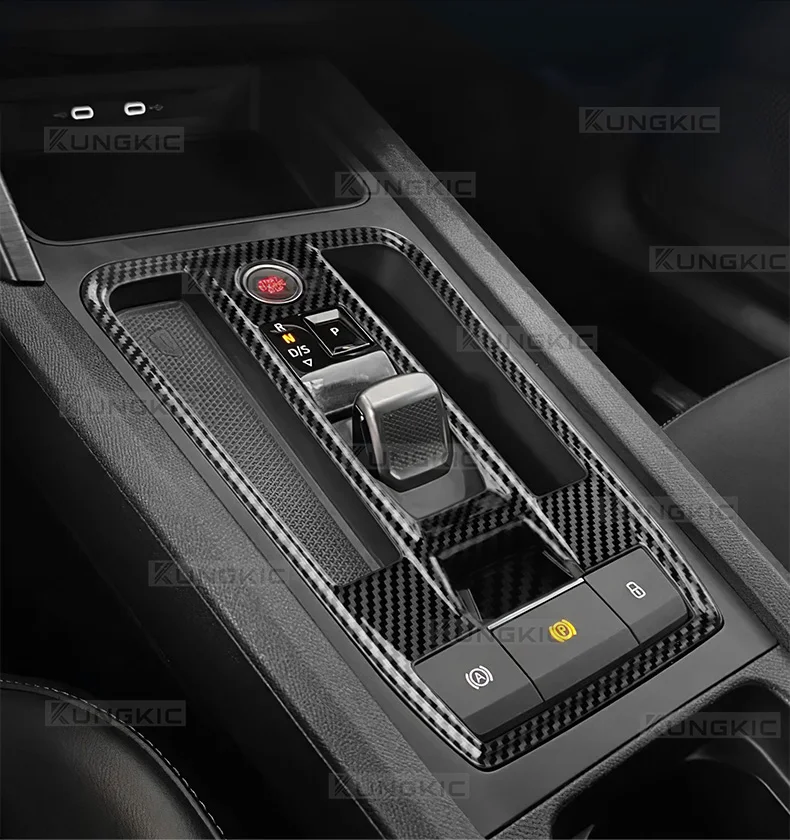 ABS Für Cupra Leon 2020-2024/Seat Leon MK4 2020-2026/Cupra Formentor 2020-2024 ABS Carbon Faser Stil LHD RHD Automatische Auto Getriebe Trim – Detail 5