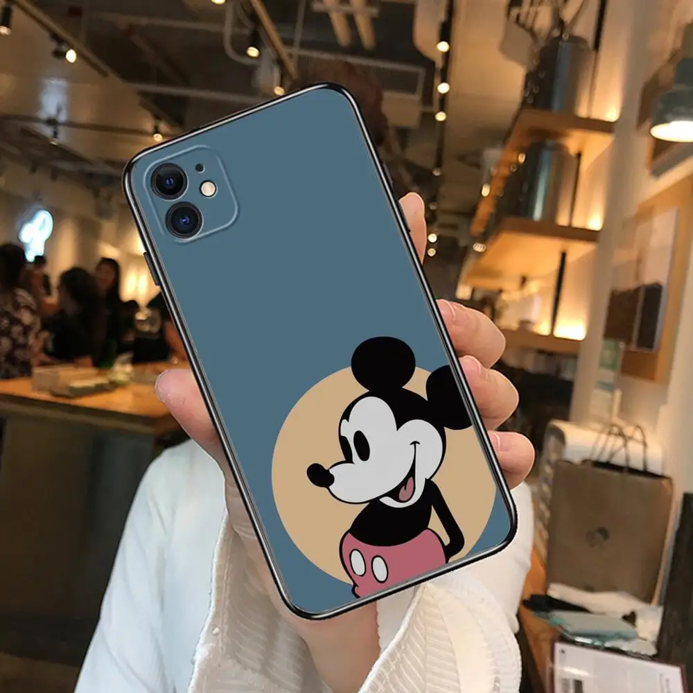 Disney-funda teléfono móvil carcasa popular con diseño ratón para modelos 14 13 Pro Max 12 11 8 7PLUS 6S XR X XS 6 mini se20