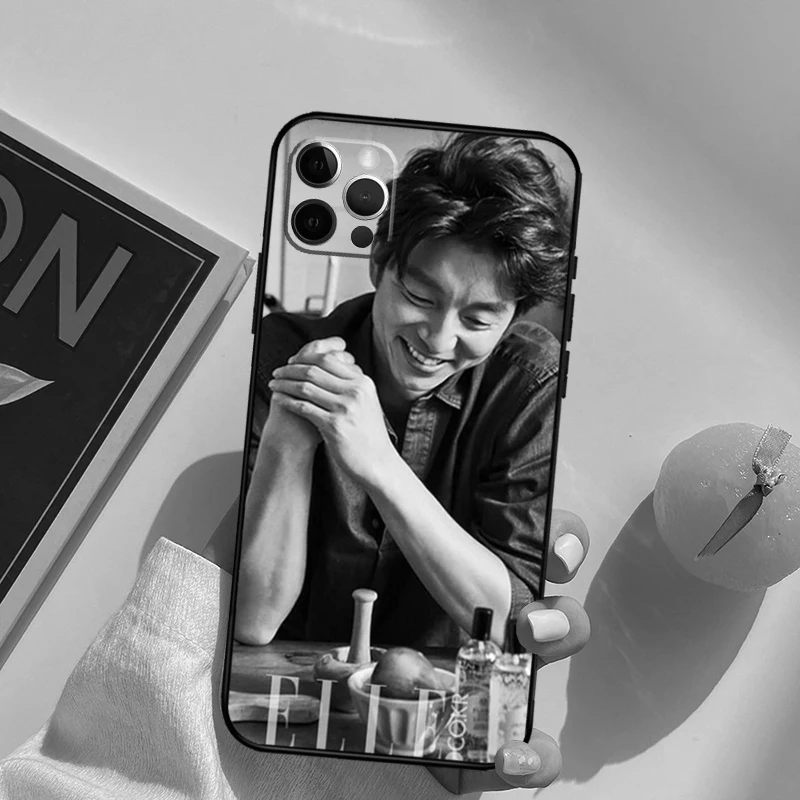 Korean Actor Gong Yoo Cover Case For iPhone 16 15 14 13 12 11 Pro Max XS XR X 12 13 Mini 16 15 Plus Fundas