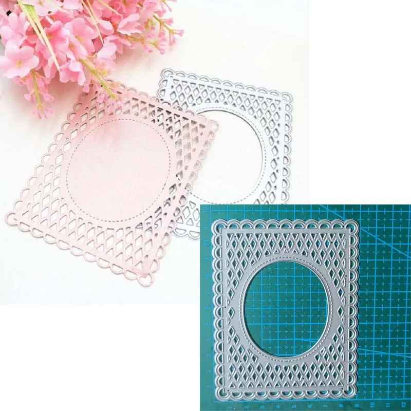 Framework Background Metal Cutting Dies for Scrapbooking
