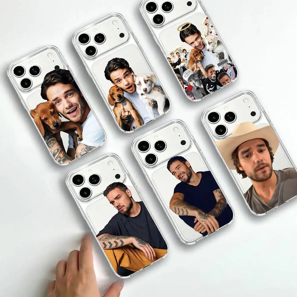 Funda Transparente para Teléfono de Singer L-Liam Payne, Compatible con iPhone 17/16/15/11/13/14 Pro Max Plus/X/Xr/Xs Max/12mini Air
