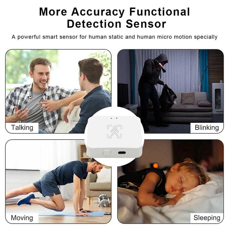 Tuya Zigbee Detector De Presença Humana, Corpo Humano Inteligente, Sensor PIR, Radar Mmwave, Sensor De Movimento De Microondas, Detecção De Intensidade