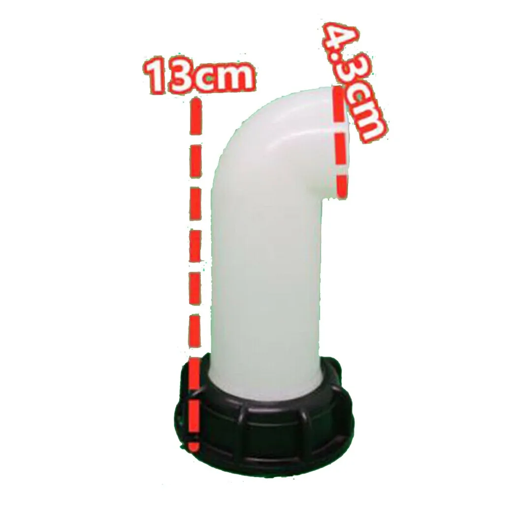 2 Pieces IBC Tank Spout Outlet Tap Fittings Designed for Water Oil Fuel Dispensing Including Diesel Pour Nozzles