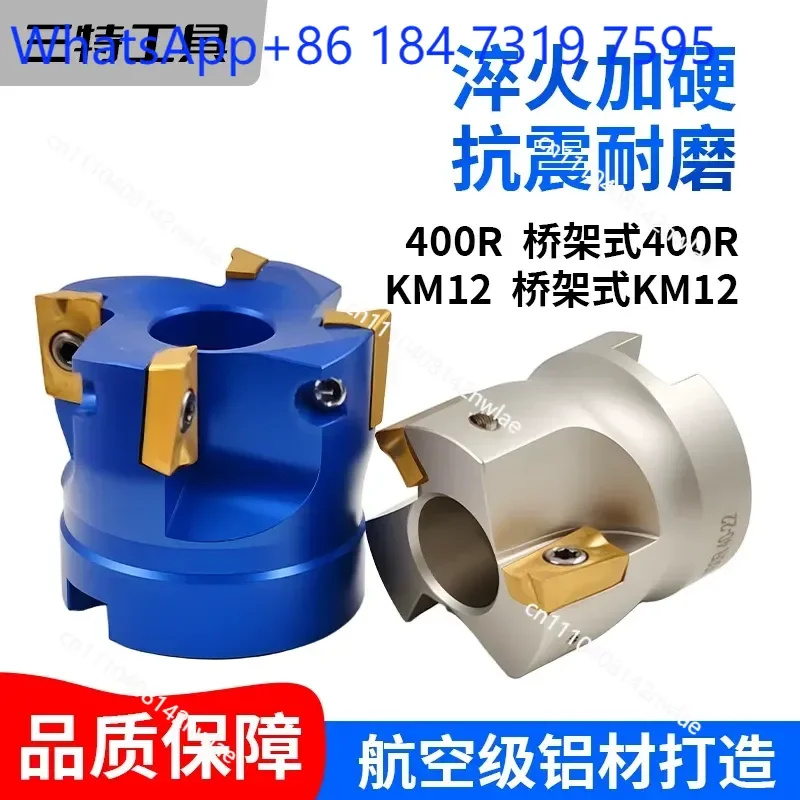 BT40 BT30 Aluminum Alloy Face Milling Cutter Head 90 Degree 400R Disk Fly Cutter for CNC Machine Tool