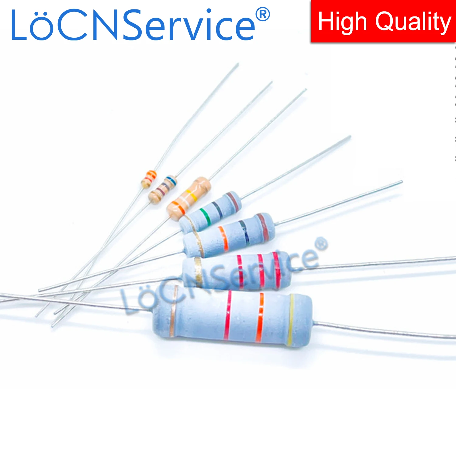 LoCNService 500PCS/LOT 5% 1W 10R 12R 15R 18R 20R 22R 24R 27R 30R 33R 36R Carbon Film Resistor DIP OHM