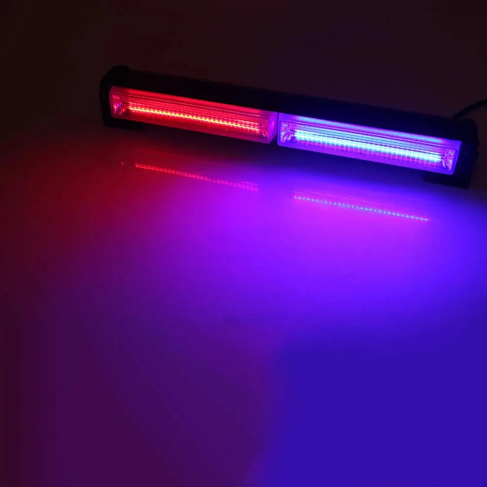 WINDOWS Flash Bar COB LED Strobe Light Bar Police Fireman Lamp Car Truck Flashing Emergency Warning LightBar Yellow Red Blue