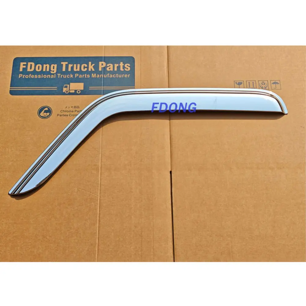 FDONG 1 Set 2 Pcs Chrome Sunvisor Window Visor for Hyundai Mighty II HD Series HD65 HD72 HD78
