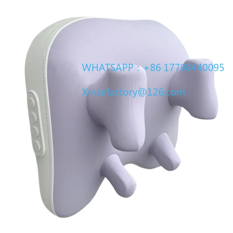 

Настраиваемая трапециевидная электрическая массажная подушка, беспроводной автомобильный и домашний массажер с подогревом, талии, шеи, ног, шейного шиацу Kn