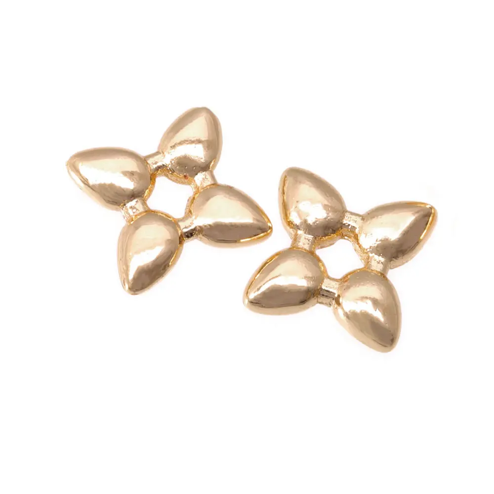 18K Gold Color Brass Irregular Round Bracelets Beads Spacer Beads Diy Jewelry Accessories Making Rosediy official-website