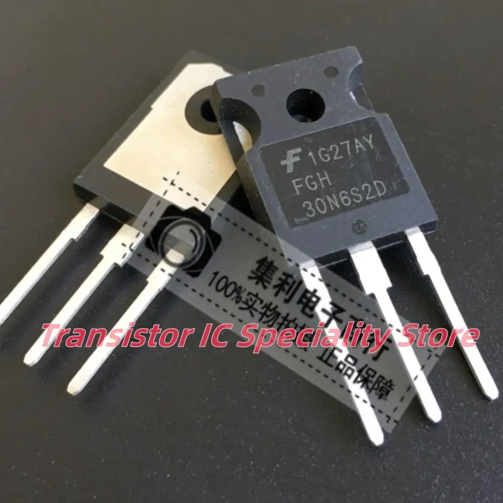 5PCS-10PCS  FGH30N6S2D  IGBT TO-247 600V 45A 167W  Imported  Original  Best Quality