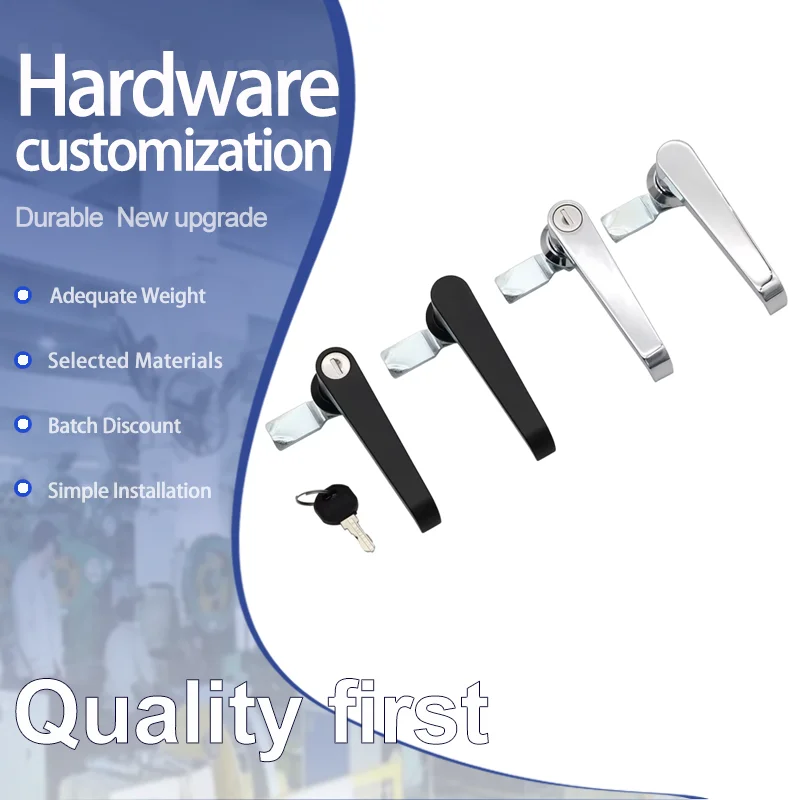 

Zinc Alloy New L-Shaped Handle Lock for Industrial Distribution Box Control Box Electrical Cabinet Door