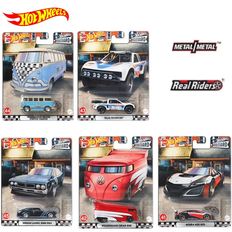 Hot Wheels-coche bulevar Premium para niños, Nissan, Bay 2000, SGX, fundido a presión, 1:64, Voiture, Volkswagen Bus, juguetes para niños