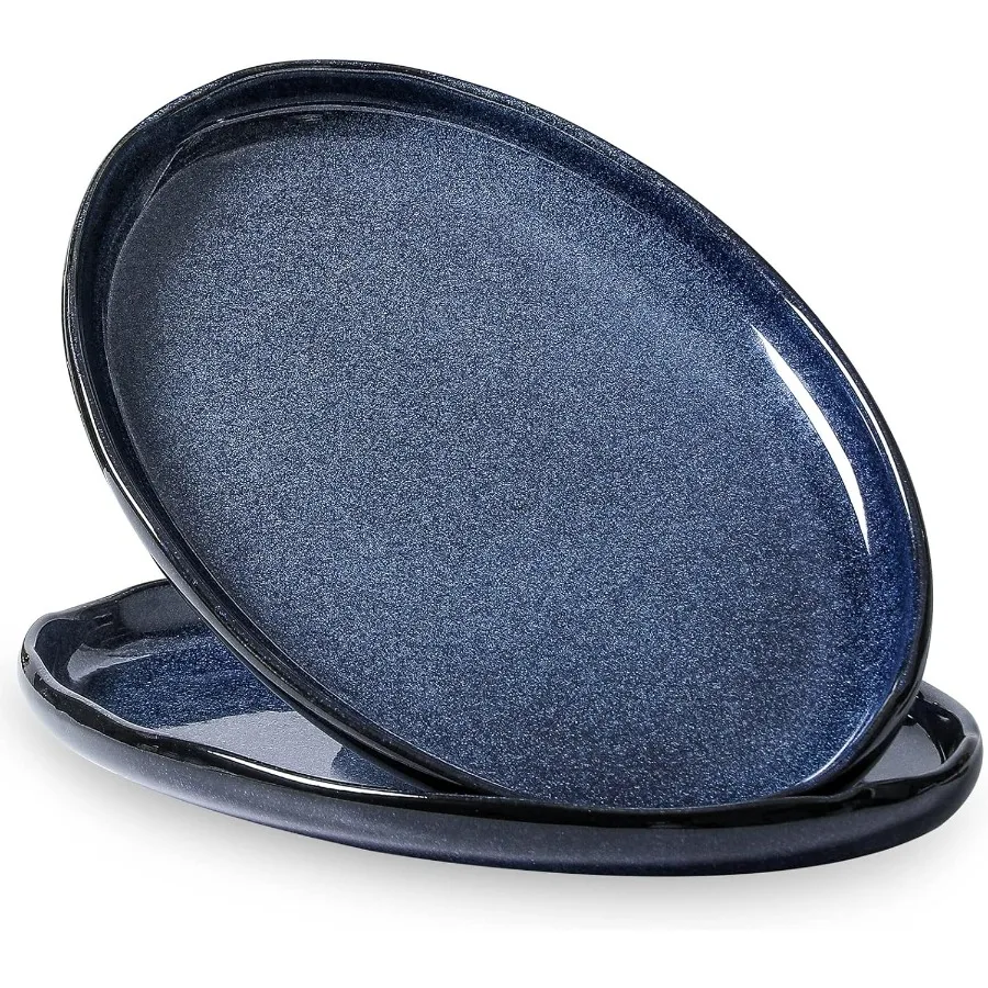 

Очень большое овальное керамическое сервировочное блюдо 14,5-дюймовый фарфоровый набор обеденных тарелок для развлекательных вечеринок, ресторана, столовой, идеально подходит