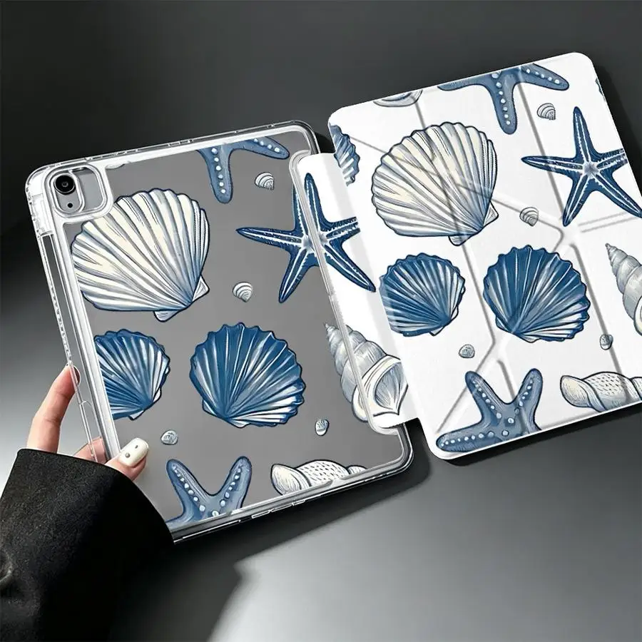 Shell Starfish Tablet Case For Samsung Galaxy Tab A9 Plus S10 Lite S8 A11 S9 Plus A8 S7 FE With Pen Slot Cover