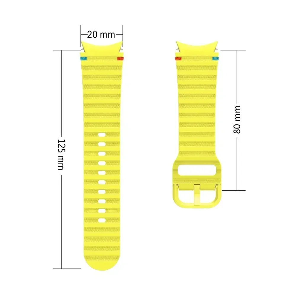 Original Silicone Strap For Samsung Galaxy Watch 7 FE 6 4 Classic 5 pro 44mm 40mm 43mm 47mm 45mm For Galaxy Watch6 7 Bracelet