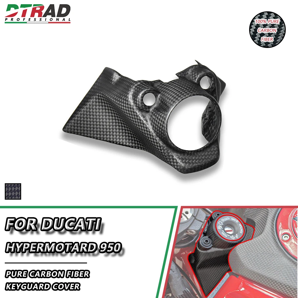 

Keyguard Cover For DUCATI Hypermotard 950 SP RVE Carbon Fiber Plain Matte Front Key Covers Fairing Kit Motorcycle Accessories