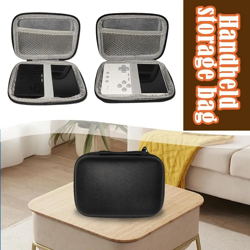 For TRIMUI Brick Handheld Black Storage Bag For Trimui Brick TG3040 Game Bag Nylon Storage Bag Protective Shell