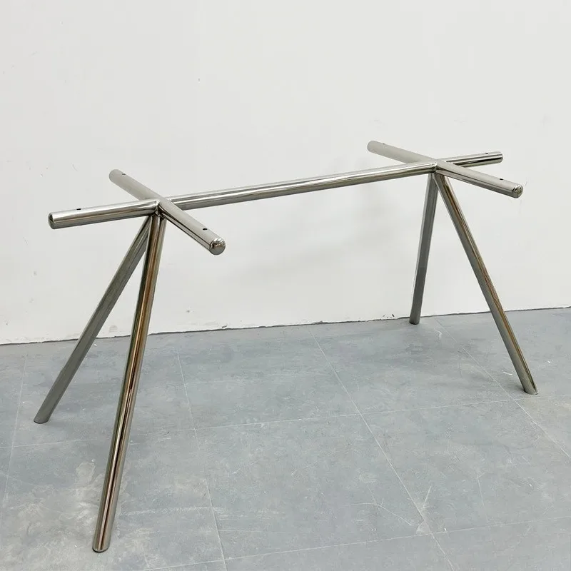 High-end stainless steel dining table foot customization, OEM marble light luxury base support frame