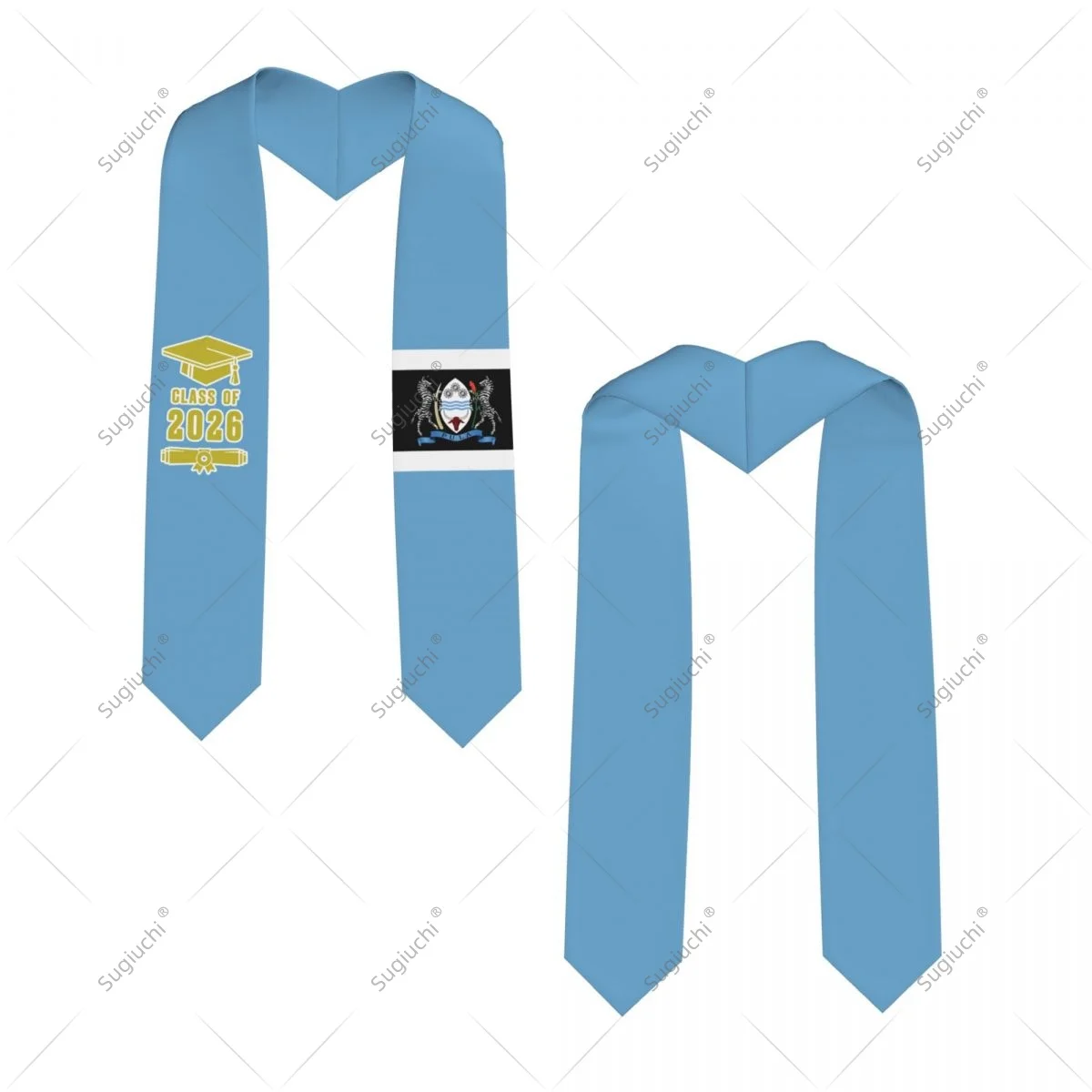 Botswana Flag Class Of 2026 Graduation Stole Sash Scarf For International Students Proud Ceremony Adult Unisex