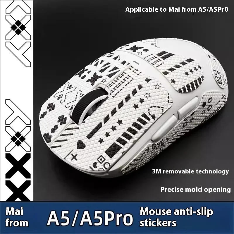 1 Set Mouse Anti Slip Sticker For MCHOSE A5/ A5 Pro MAX Non-Slip Anti Sweat Tape Stickers ICE Mouse Skates