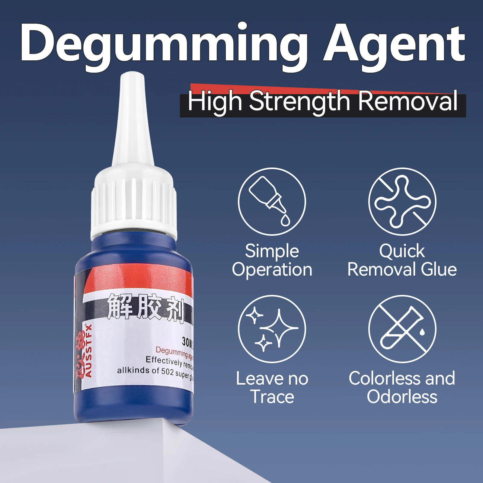 1/2PCS 30g 502 Glue Remover Strong Efficient Glue Remover Acetone Cleaning Agent Dissolving Debonder Glue Degumming Agent