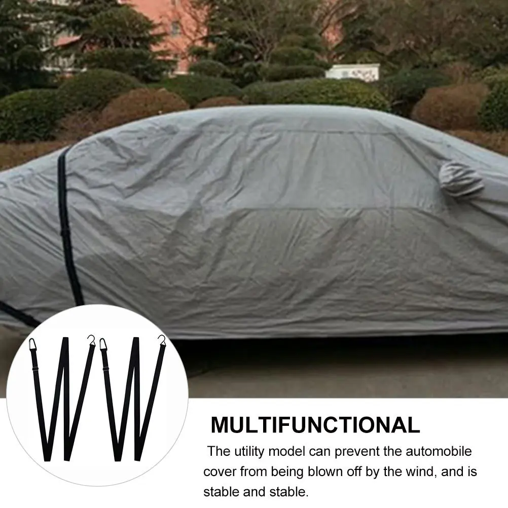 

2 pcs 4.4M Cover Straps Windproof Elastic Rope Mountaineering Auto Cover Fastening Durable Wind Protector For