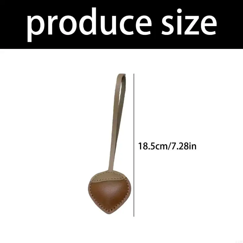 الحرفي وضعت الكستناء الجلود المفاتيح خمر نمط حقيبة العرافة مقاومة للماء قوي زخرفة لسيارة مرآة الديكور #6