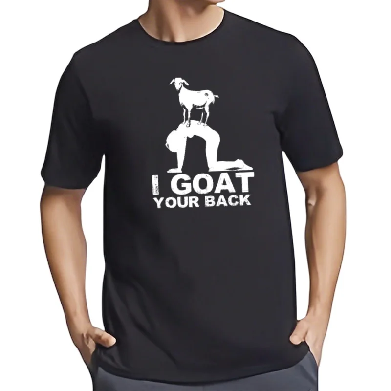 Goat Yoga j'ai votre dos avec Pose t-shirt Lavé Respirant Doux streetwear mode élégant décontracté vêtements de créateurs
