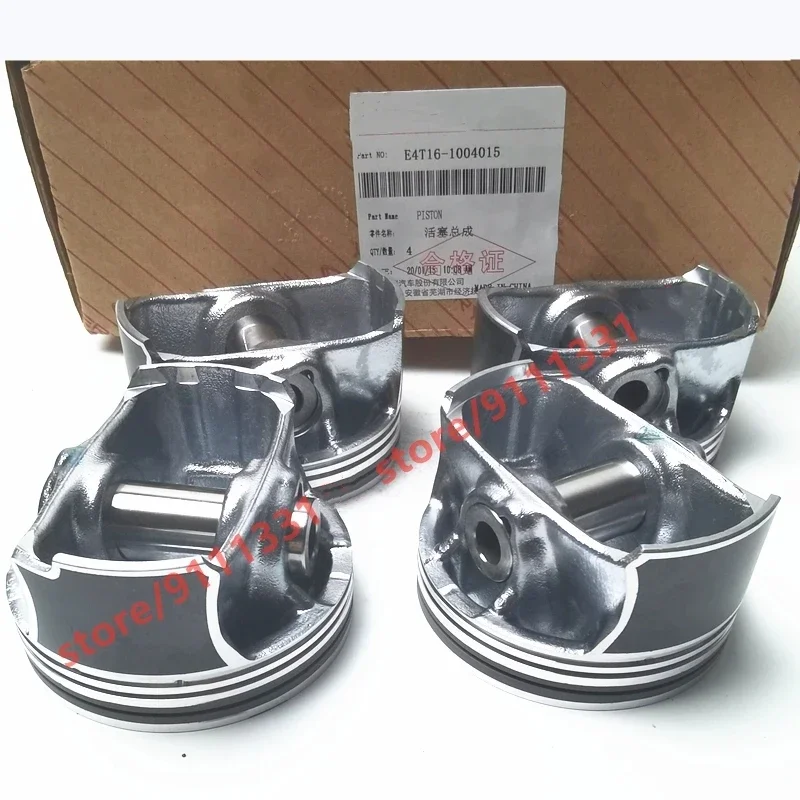 4pcs/set Engine Piston For Chery Tiggo 5/Grand Tiggo Arrizo 7 Tiggo7 1.5T E4T16-1004015