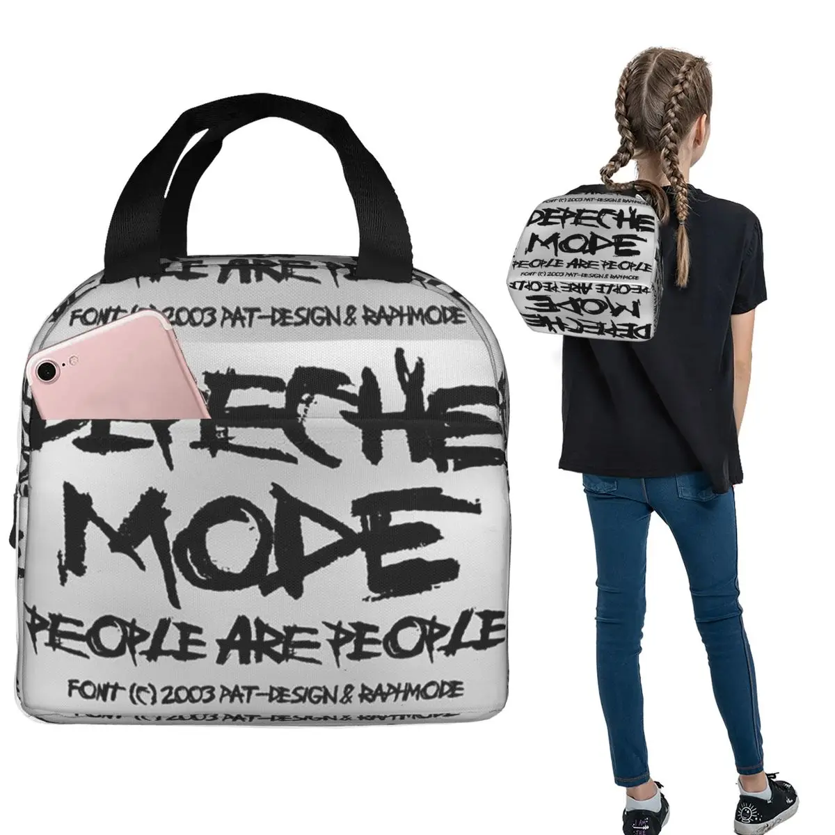 

Сумка-холодильник Kawaii Depeches DM Mode Musician World Tour для женщин и детей, портативный термоконтейнер для еды, сумка-тоут