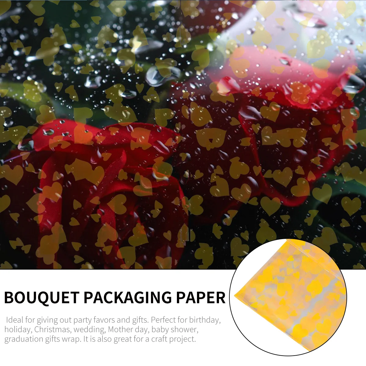 

Floral Gift Wrapping Paper Premium Bouquet Packaging For Diy Craft Birthday Wedding Holiday Party Favors Decor