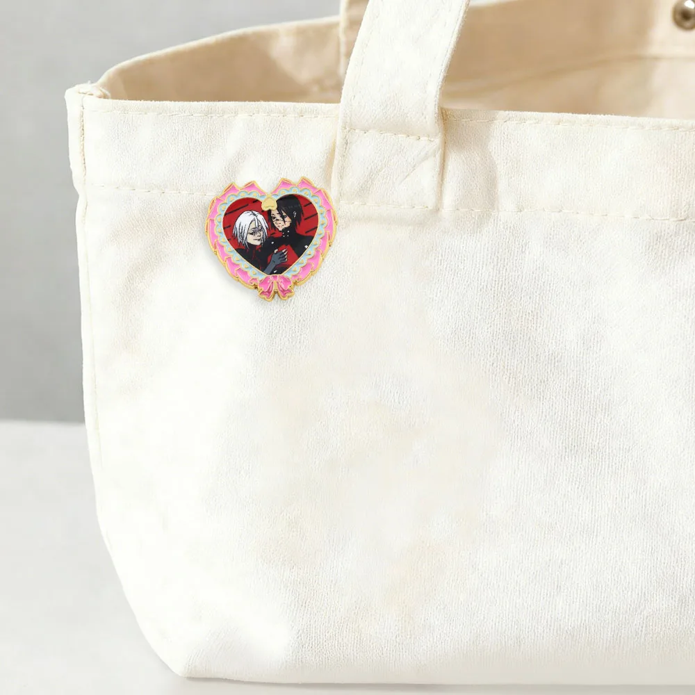 Signalis Game Elster Ariane Heart Emaille-Pin Paar Survival Horror Niedlich BL Gothic Yaoi Mädchen Liebhaber Brosche Anstecknadel Geschenk Accessoire – Detail 5