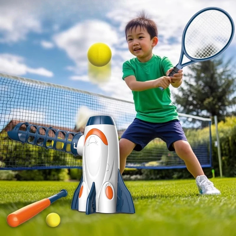 Set di giocattoli per macchine da baseball con lancio automatico Giocattoli per palline da baseball per bambini Giochi sportivi Regali di compleanno per bambini all'aperto per interni