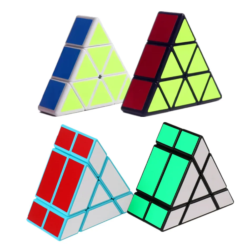 New MoFangZhai 2x2 Cube J2 Triangular Prism Cube Slim Pyramid 113 Magic Cube 1x1x3 Speed Puzzle Cubes Professional Puzzles Toys