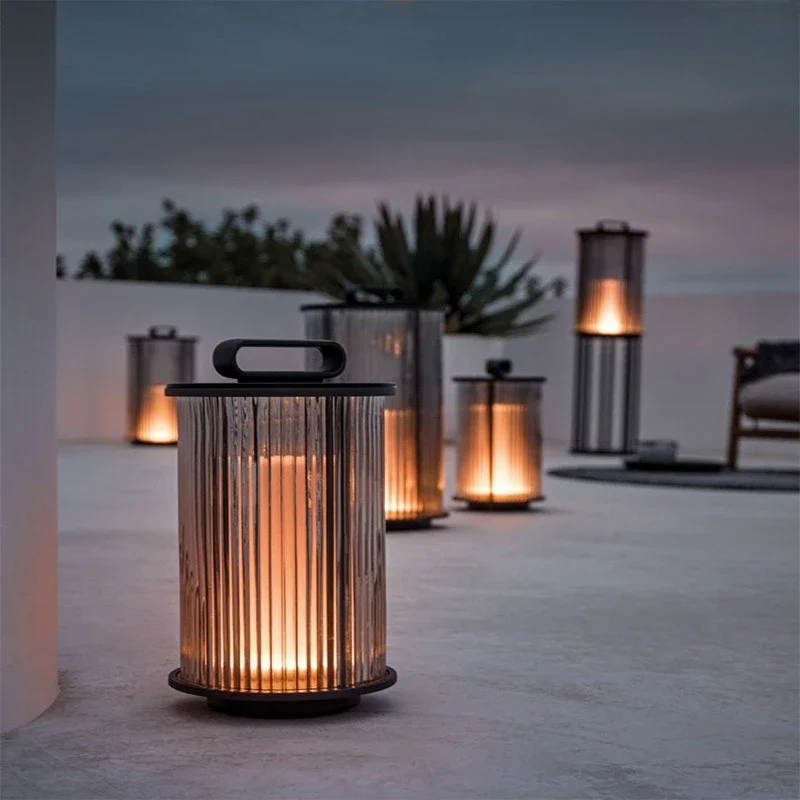 Solar Garden Light Outdoor Stainless Steel LED Hanging Lantern Waterproof Landscape Lamp for Patio Yard Pathway Villa Solar