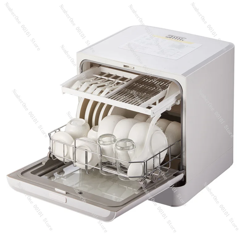 Smart Countertop Mini Dishwasher Integrated High Temp Sterilize Dry Household Washing Machine